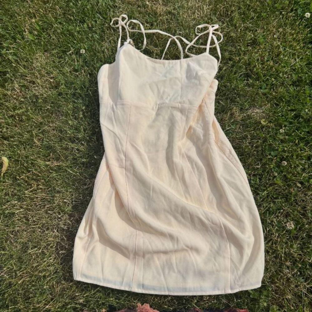 Lovers + Friends Cream Mini Dress